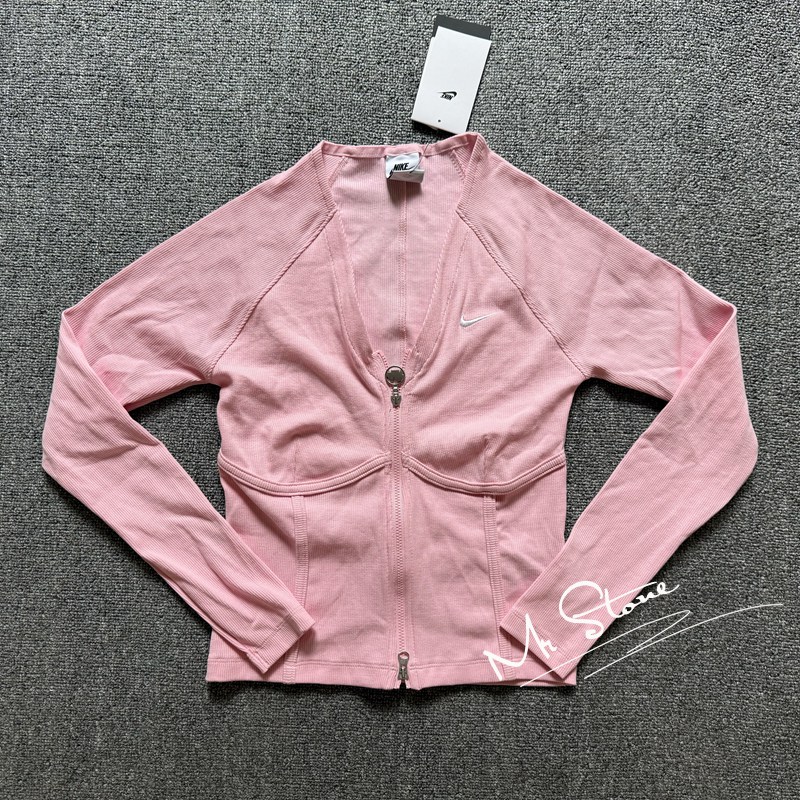 NIKE耐克女子运动休闲修身鱼骨长袖T恤HF1133-631