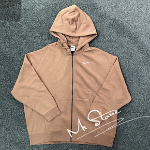 NIKE耐克 215 女子加绒连帽宽松OVERSIZE运动休闲夹克外套DD5635
