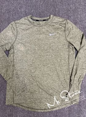 NIKE/耐克 女子春秋圆领速干跑步训练健身针织长袖T恤CU3278-393