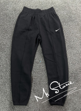 耐克 NIKE 女子加绒宽松收脚运动休闲生活款针织长裤BV4090-010