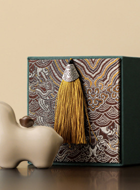 汝窑陶瓷马上有钱茶宠摆件中式招财唐马茶具茶盘精品家居装饰配件