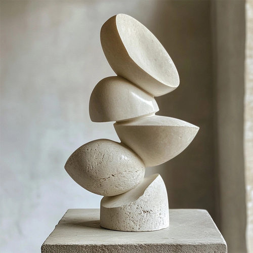 几何轻奢摆件花开富贵客厅电视柜装饰品摆件玄关桌面乔迁礼物摆件