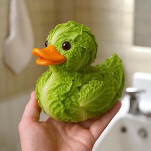 跨境新品 Whimsical Vegetable Duck 奇思妙想的素鸭树脂工艺品