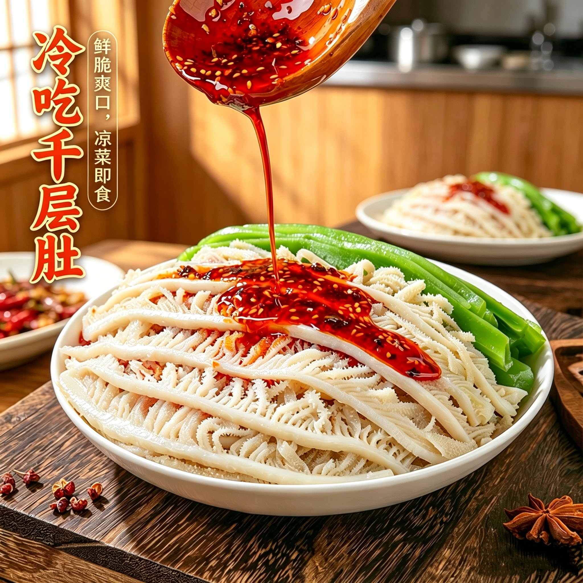 千层肚去骨凤爪贡菜冷吃即食