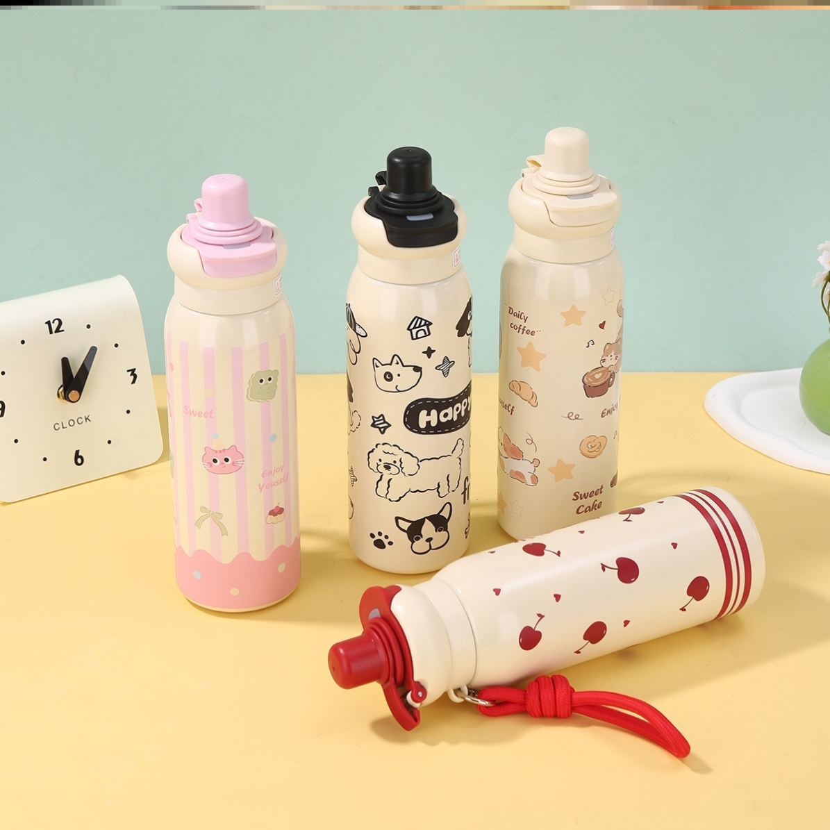 保温杯女生男生巨好看的不锈钢咖啡杯学生小男孩女孩运动口袋情侣