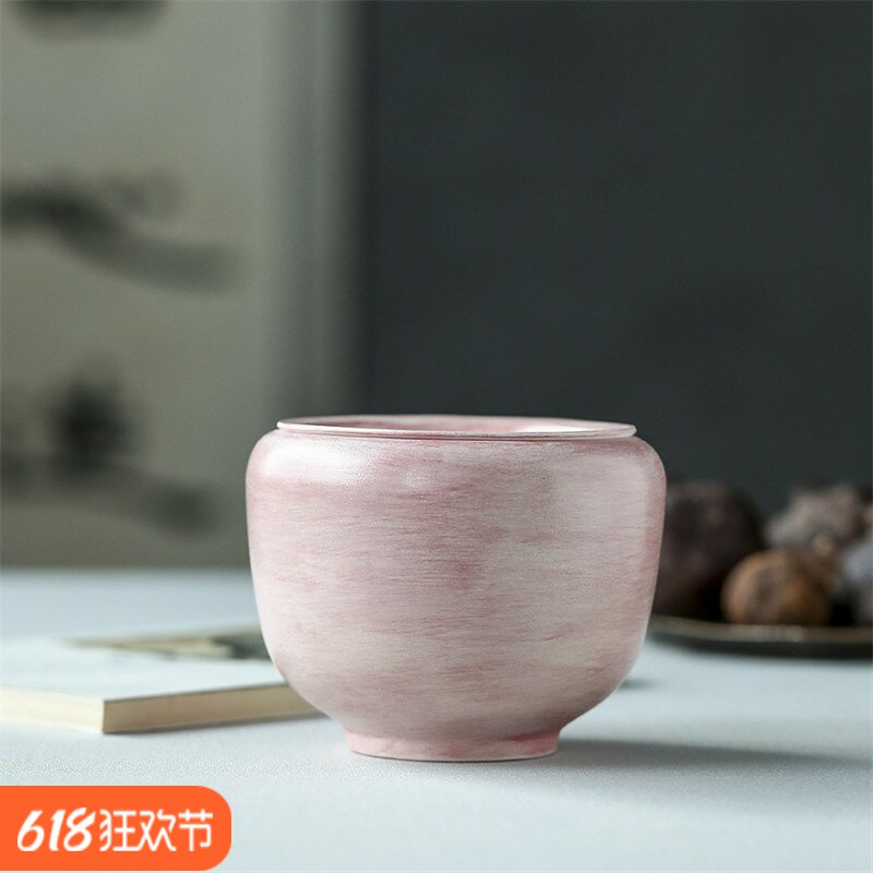 樱花粉建水景德镇纯手工复古陶瓷茶具家用茶洗茶渣缸小号储水杯洗