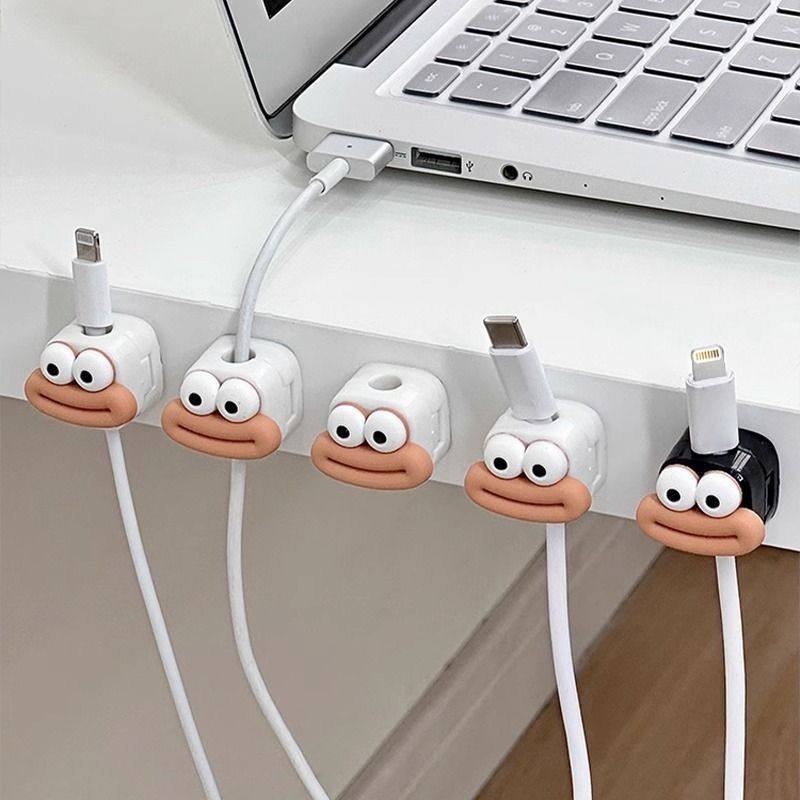办公室数据线固定器磁吸理线器车载充电线固定床头收纳走线卡扣