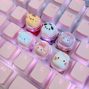 按键键盘装饰美甲增高键凸起diy三丽鸥方向键打字打游戏神器辅助