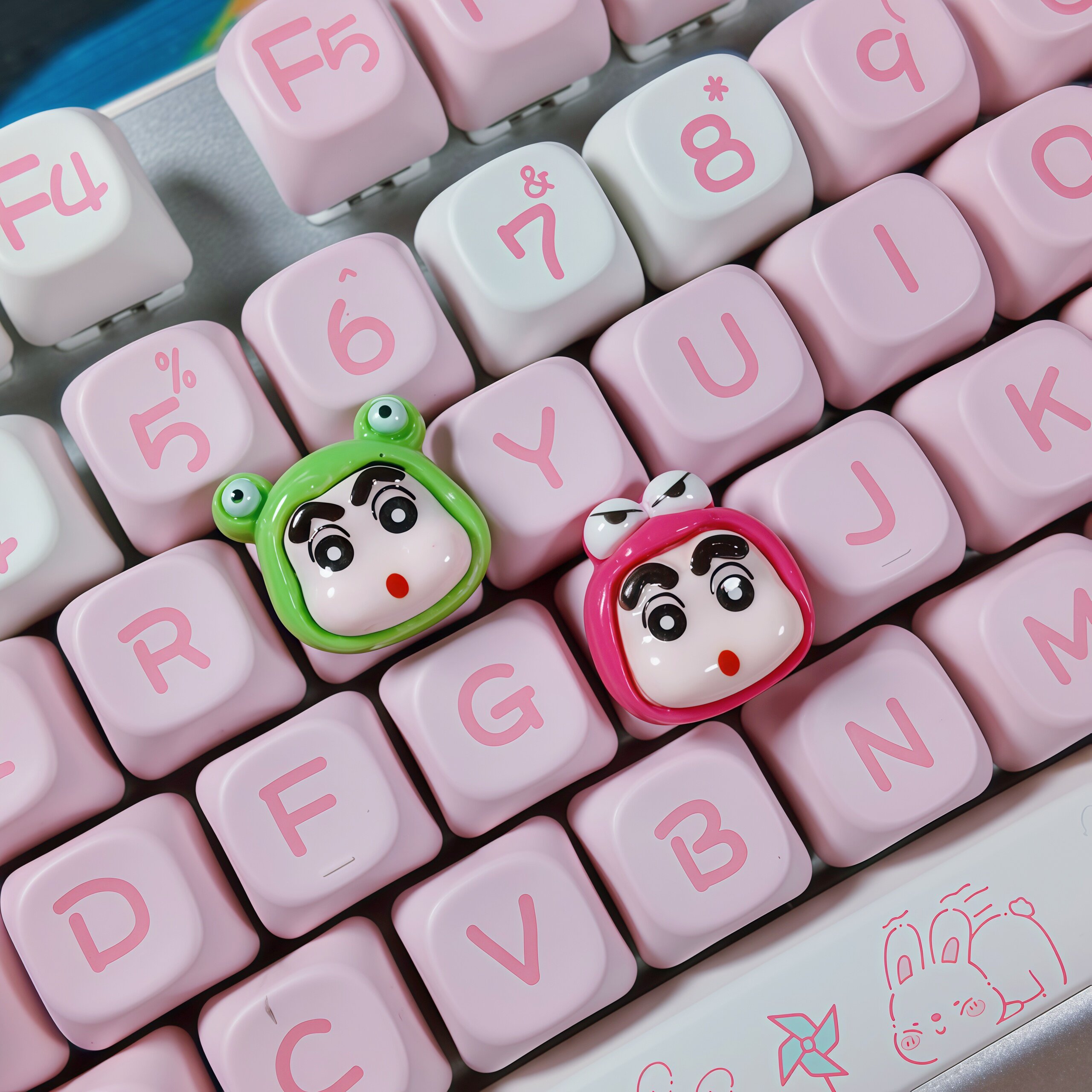 萌物分享键盘diy小摆件