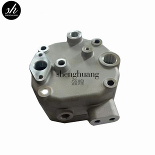 三菱扶桑搅拌车空压机缸盖泥头车FV51JK卡车打气泵缸盖阀板修理包