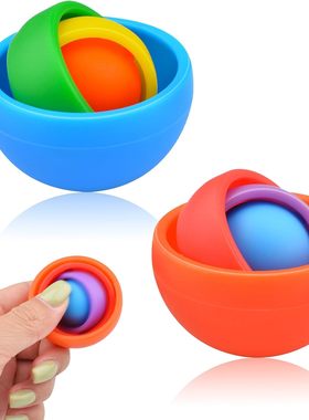 外贸热卖3D指尖万向陀螺益智解压圆球创意旋转减压玩具摆摊批发