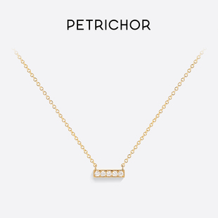 PETRICHOR® LINE系列 18K金钻石项链 AU750镶嵌天然钻石