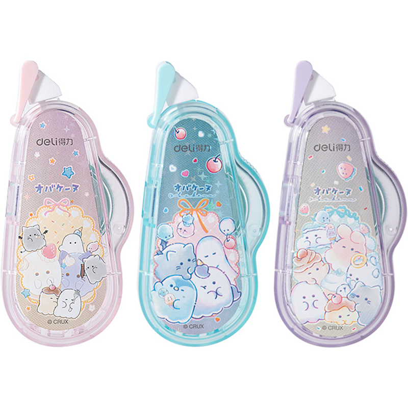 得力点点胶替芯可换芯双面胶粘器6mm8米幽幽家族TG107TX适配YY107