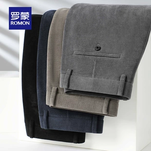 2022秋冬季 子弹力直筒耐磨休闲裤 罗蒙灯芯绒男裤 韩版 休闲条绒长裤