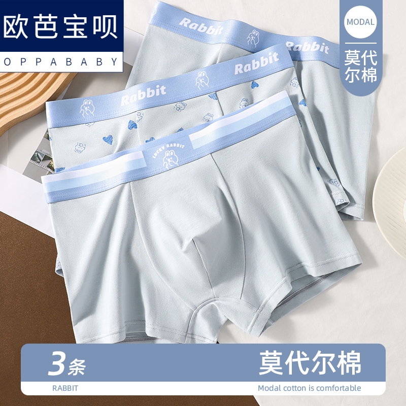 男士内裤纯棉男款平角底裤潮流裤