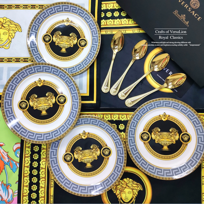 欧式下午茶点心盘精致陶瓷高级感糕点甜品碟子生日蛋糕盘轻奢套装