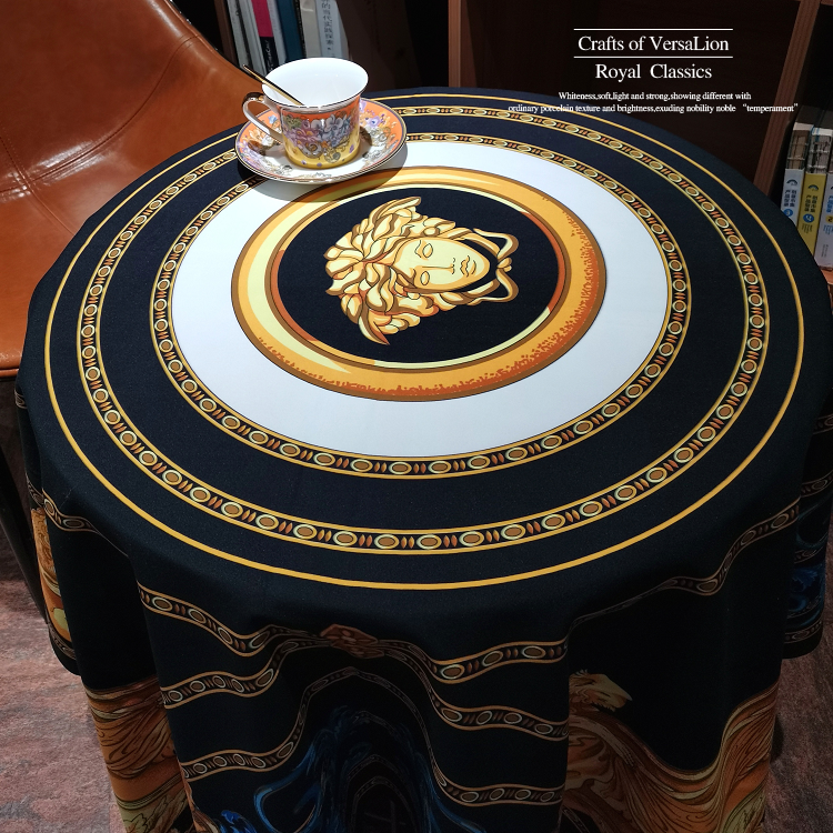 欧式奢华圆桌桌布茶几台盖布定制