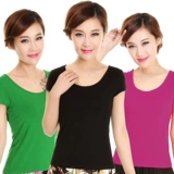 Однотонный танцующий спортивный костюм для спортзала, короткий рукав