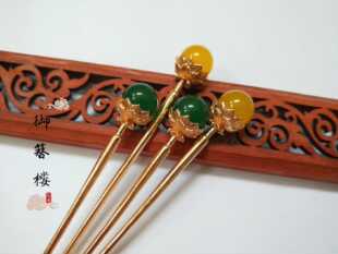 黛玉簪简约日常神棍簪古风盘发簪莲花神棍簪