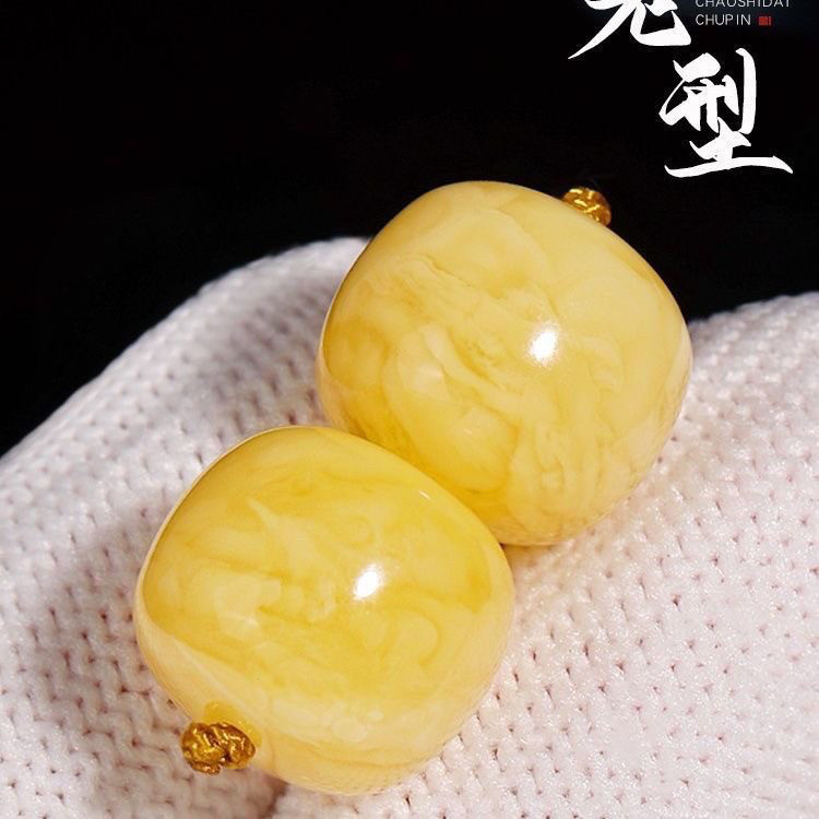 蜜蜡老形珠配珠厂家直销蜜蜡桶珠