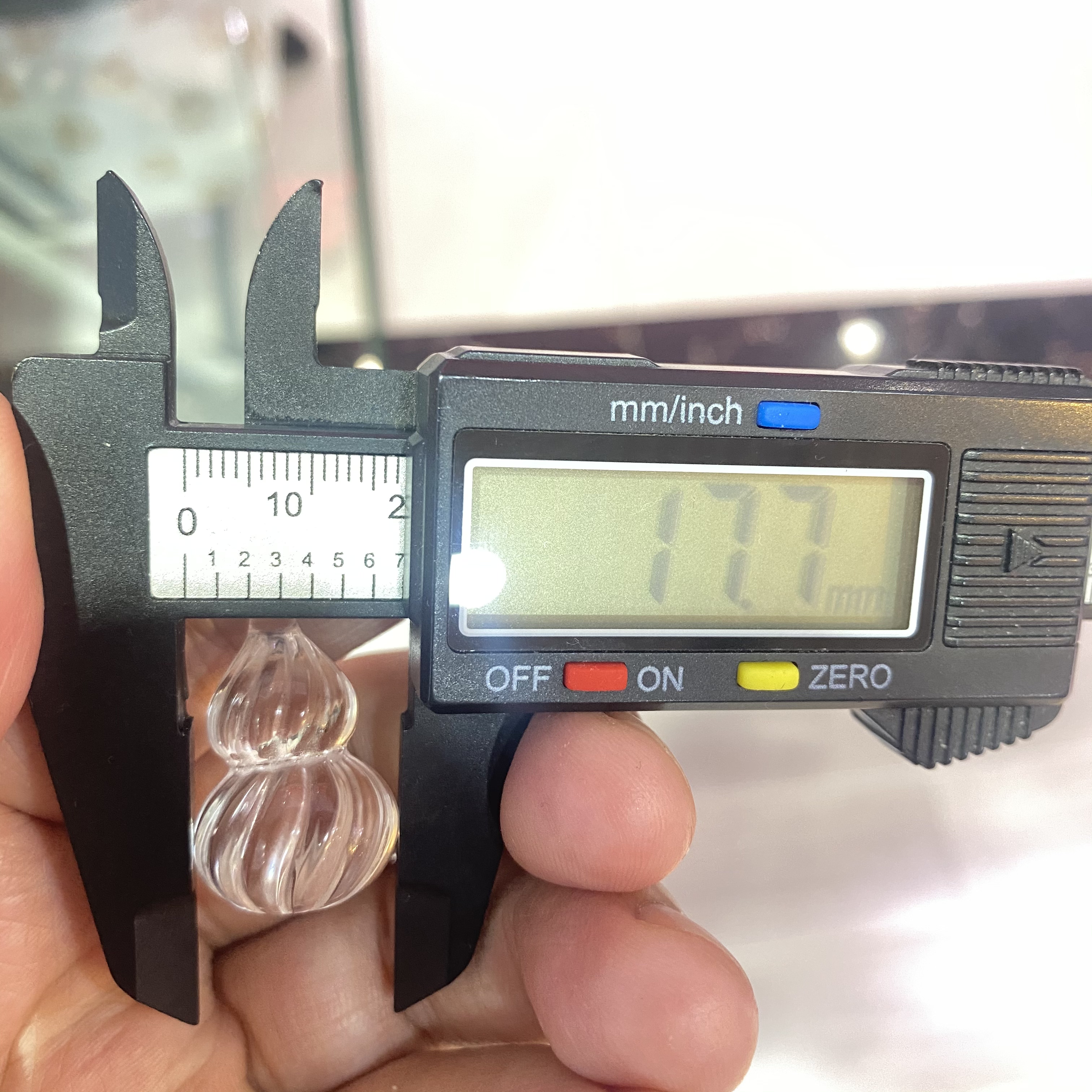 天然白水晶全净体葫芦吊坠散珠水晶珠帘串珠手工diy饰品配件材料