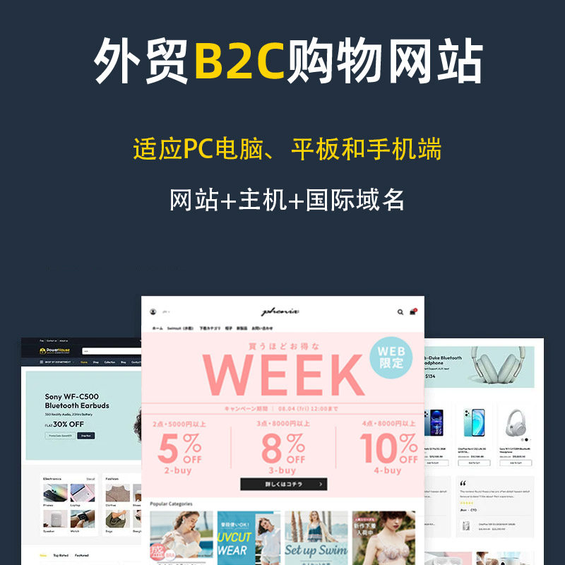 日语网站搭建跨境电商购物网站模板开发日本公司网站VI设计SEO