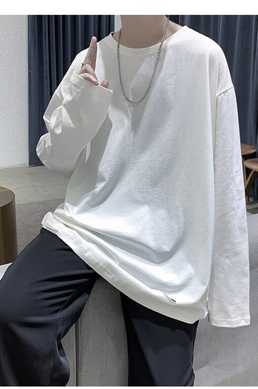 秋新款套头卫衣长袖T恤宽松破洞打底衫上衣XZ-221-1-T120,男装T恤,星座221-1