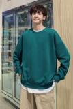 2021春新款港风情侣长袖套头圆领纯色宽松卫衣XZ-221-1-W01，男装卫衣，星座221-1