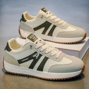 2026春季皮面鞋子百搭低帮小白鞋网红韩版白色防水男士pu男鞋板鞋