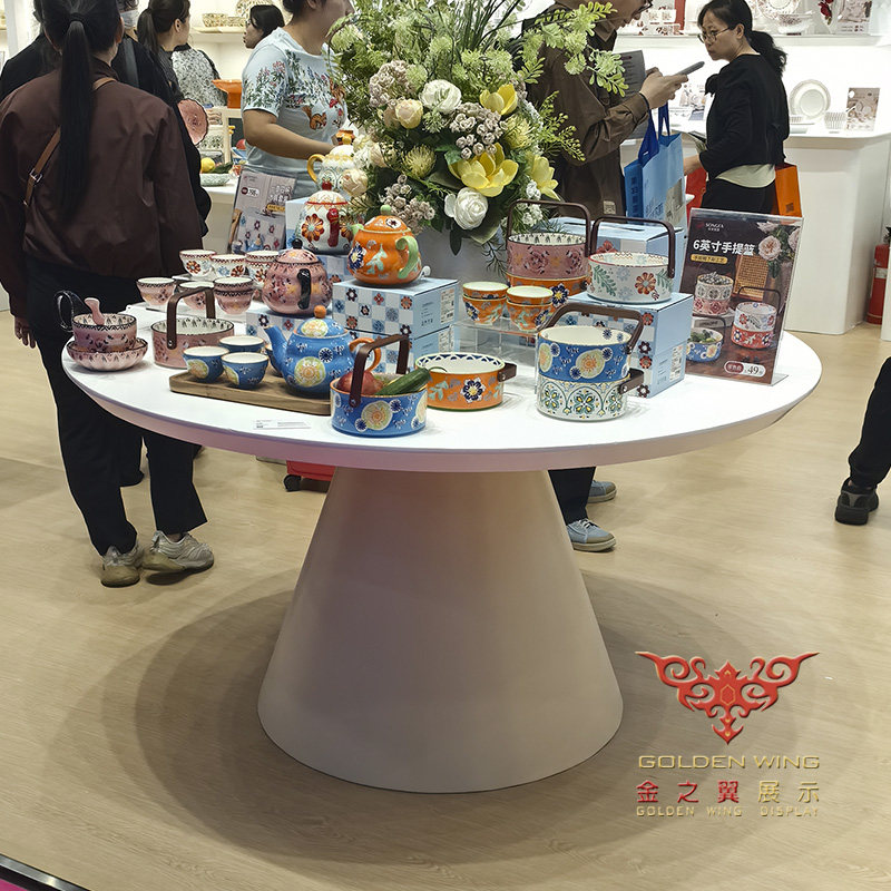 展览会礼品发光中岛展示台展柜图片