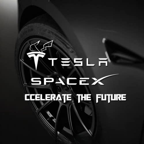 TESLA特斯拉加速未来汽车前后风挡玻璃三角窗侧窗贴装饰贴纸防水