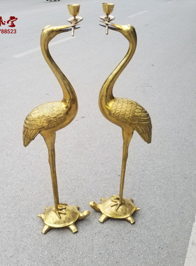 黄铜烛台仙鹤礼品酥油灯