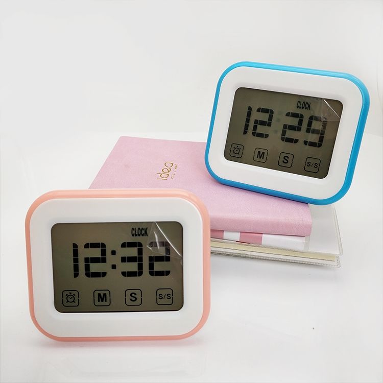 震动式小闹钟振动闹醒学生儿童静音倒计时器卧室无声宿舍床头电池
