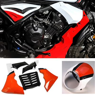 适用CM300 CM500下导流罩配件 车身侧板 猪头罩 改装油箱罩