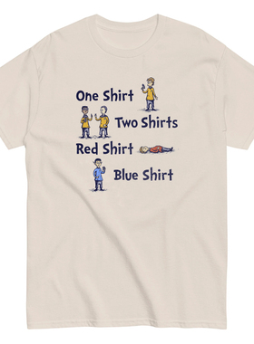 one shrit趣味阿美咔叽美式T恤复古vintage男女款纯棉宽松短袖tee