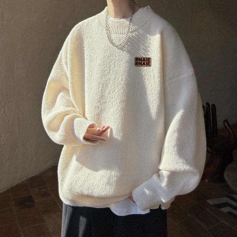 MY秋冬季半高领长袖休闲套头宽松毛衣男士加绒加厚线衣针织衫上衣,男装,针织衫/毛衣,淘宝优惠券,粉丝福利购,淘宝优惠卷