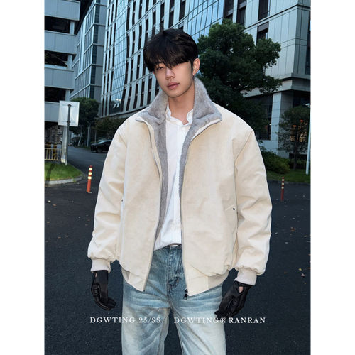 冬季立领加厚保暖棉服皮棉袄外套