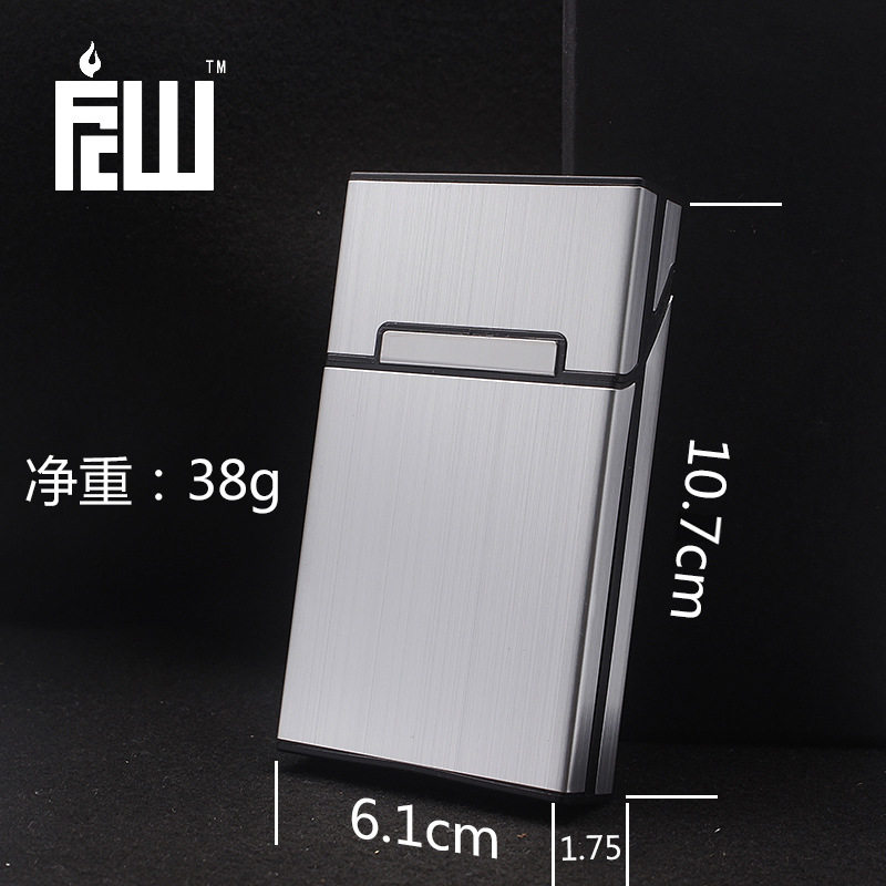 韩版FCW二十支女士加长细烟抗打火机收纳盒/袋/柜