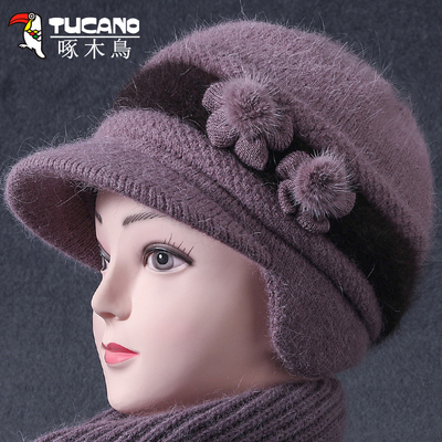 啄木鸟老人妈妈冬季帽子
