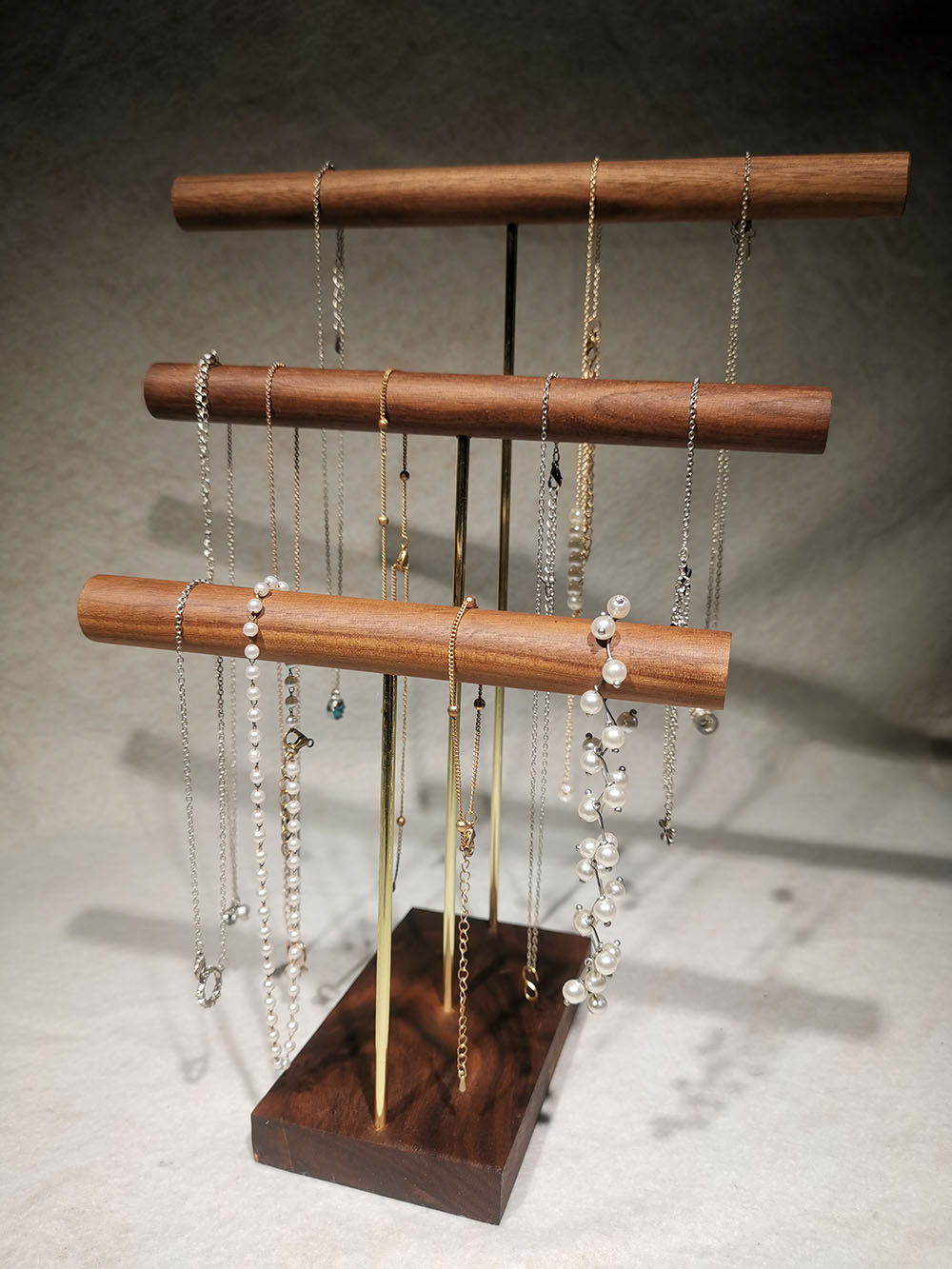 项链展示架展示架胡桃木精致