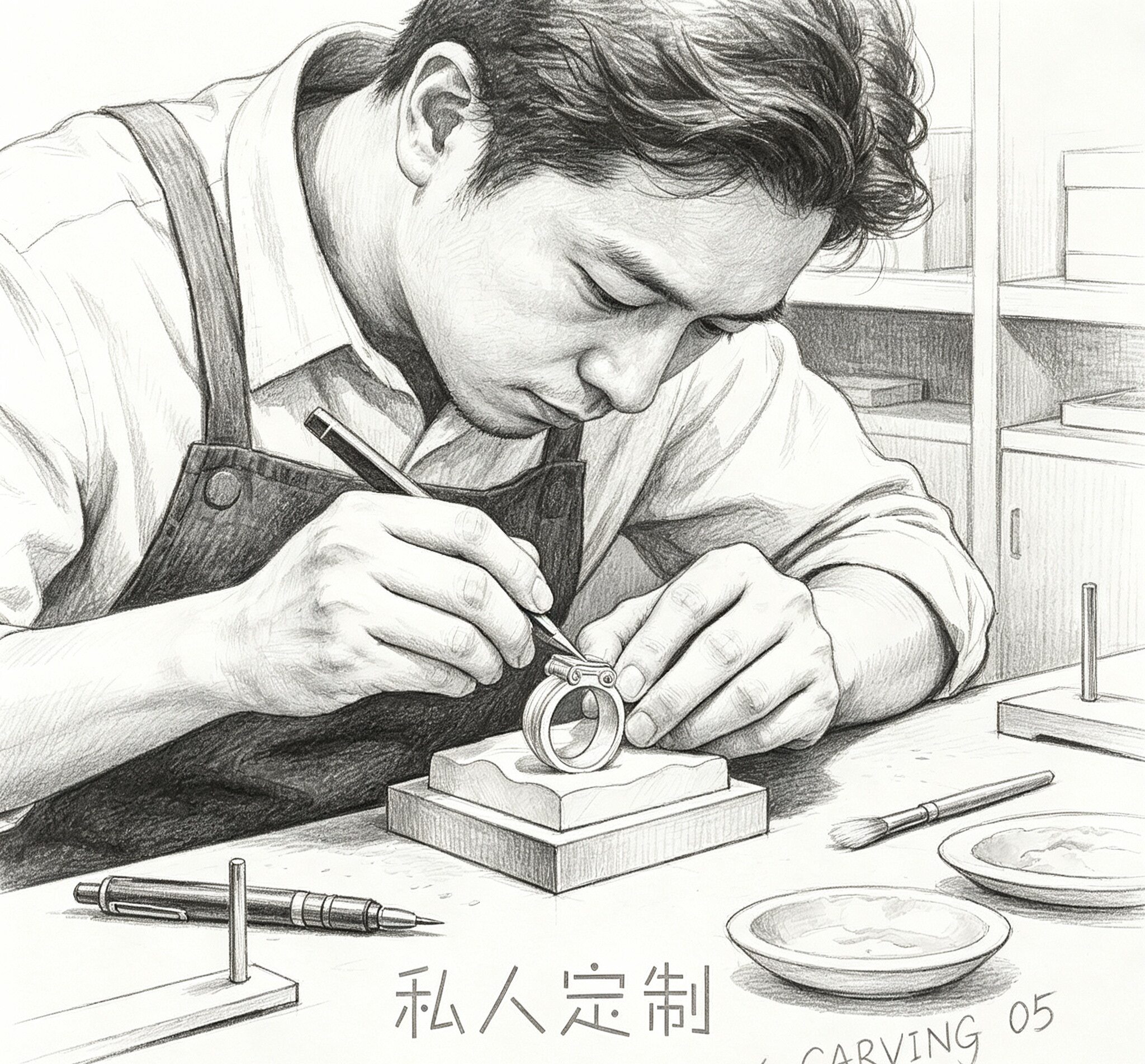 珠宝镶嵌加工定制18k金戒面玉宝石托首饰翡翠吊坠戒指代镶嵌加工