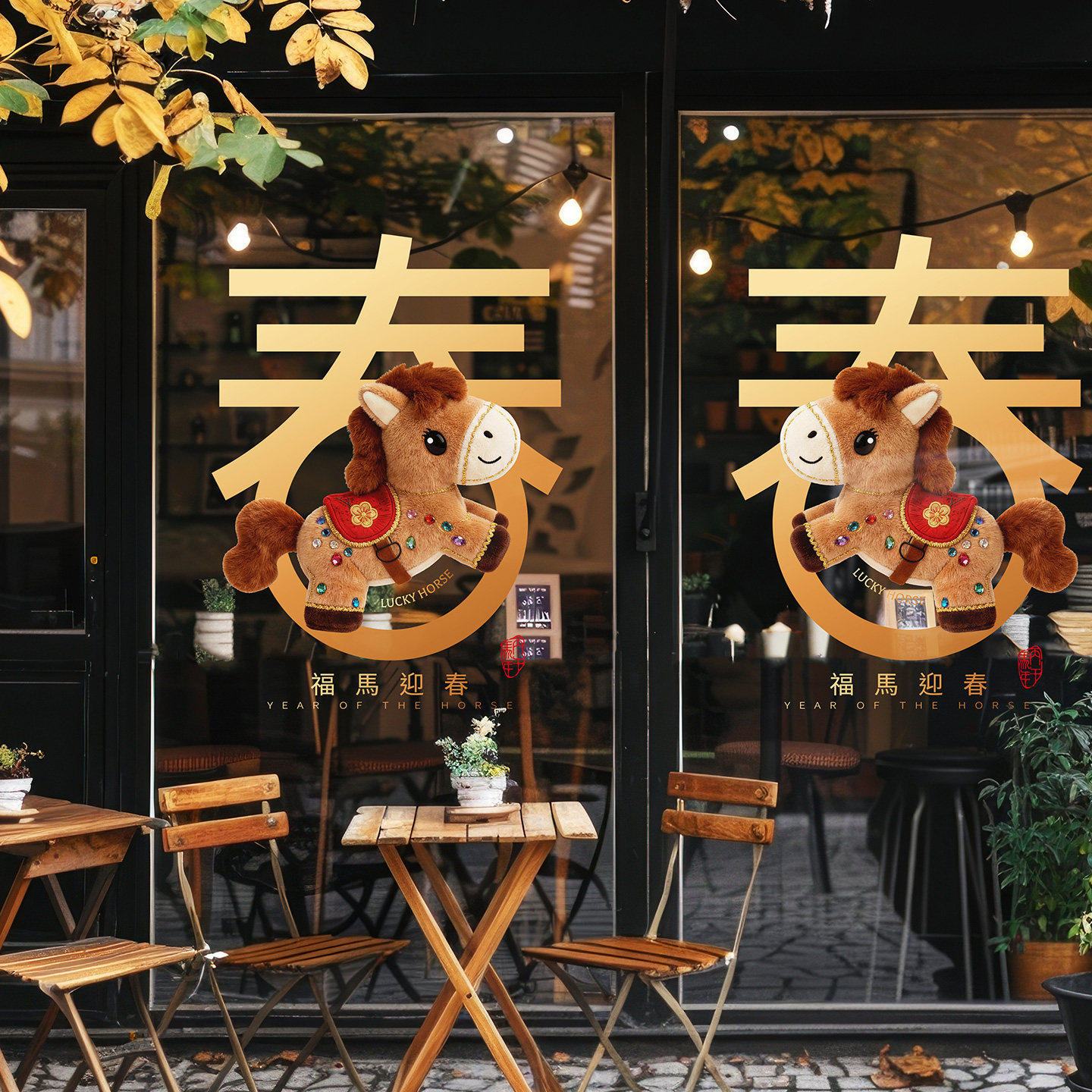 马年福字春字窗花创意迎春布置餐厅店铺橱窗装扮新年醒目吸睛门贴,节庆用品/礼品,福字/窗花/窗贴,淘宝优惠券,粉丝福利购,淘宝优惠卷