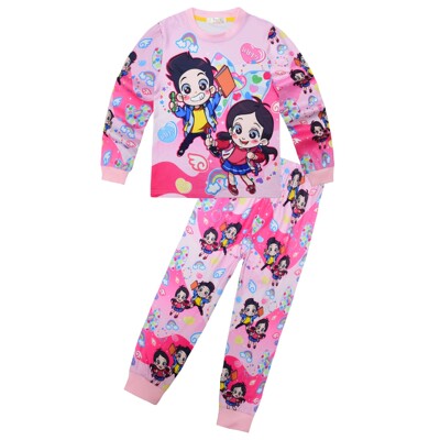 2025上新 Aphmau印花 日常休闲中大童家居服长袖套装两件套7945