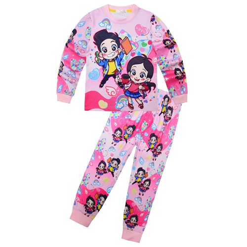 2025上新 Aphmau印花 日常休闲中大童家居服长袖套装两件套7945