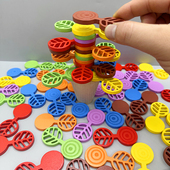 木制叠叠树平衡积木游戏手眼协调精细动作专注力训练儿童益智玩具