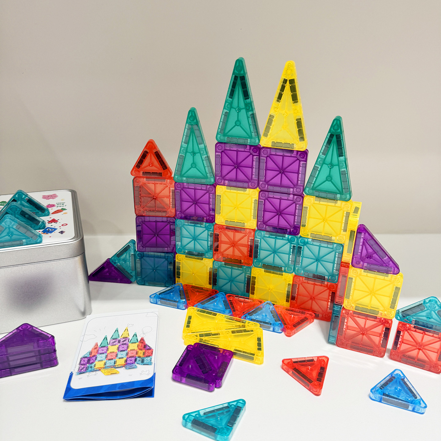 儿童彩窗磁力片益智拼图