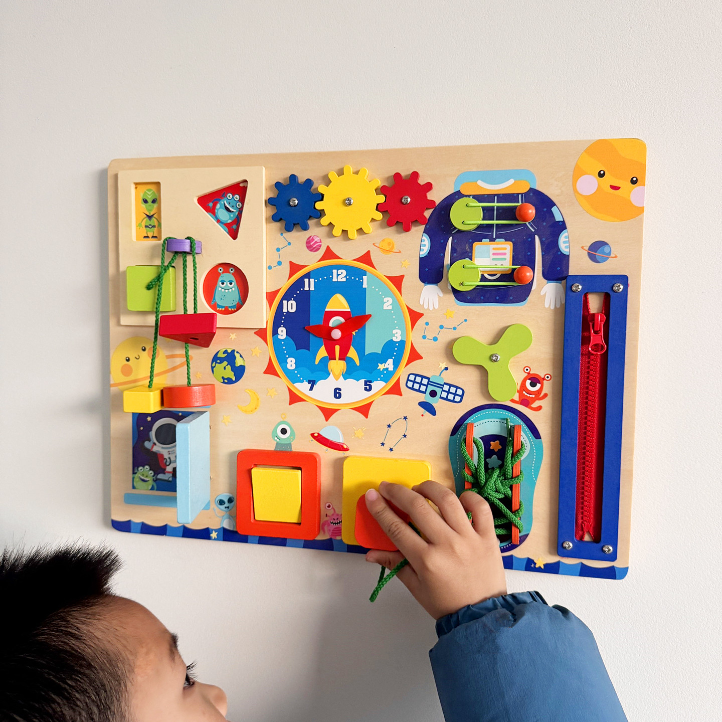 宝宝忙碌板平替珐琅板白板儿童早教自制diy墙面婴幼儿益智玩具墙