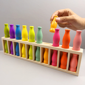 猜瓶子记忆力大脑思维训练玩具儿童益智桌游专注力颜色配对亲子