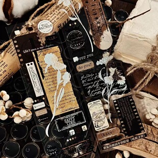 霖蓝汐 手帐胶带分装 鸢尾之花 5×100cm PET无模切 461