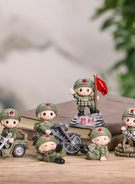 2022新品家居特种兵树脂摆件创意礼品兵哥哥玄关办公室玄关装饰品